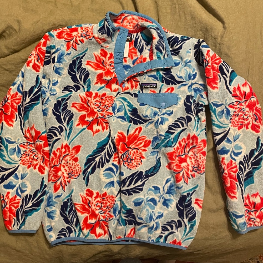 Patagonia Synchilla sweater in Manoa Dusk Blue